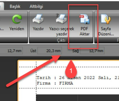 Genel Mizan (083300)'da Raporu Pdf Olarak Nasıl Alabilirim?